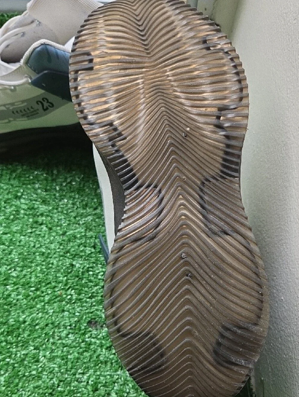 Men's White and Gray '23' Running Sneakers